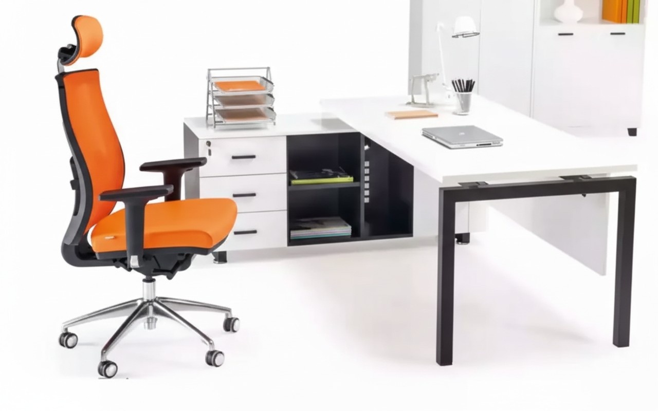 Exklusiver weißer Eckschreibtisch Schreibtisch Tische Möbel Tisch Möbel