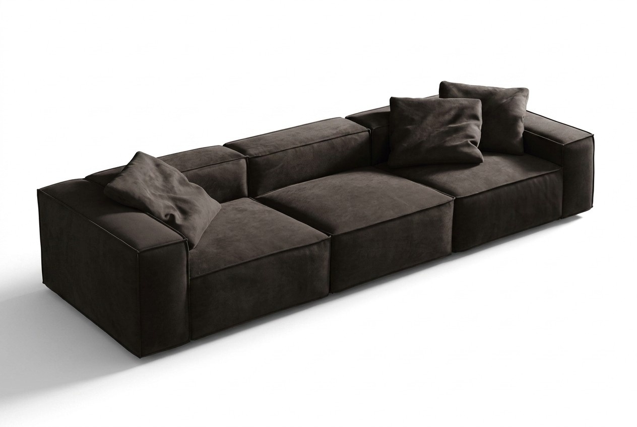 Exklusives Sofa 5-Sitzer Designersofa Wohnzimmersofa für Gästezimmer