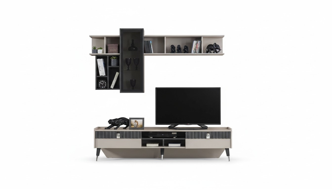 Exklusives Sideboard Modernes Regal TV-Ständer Holz Lowboard Möbel Neu