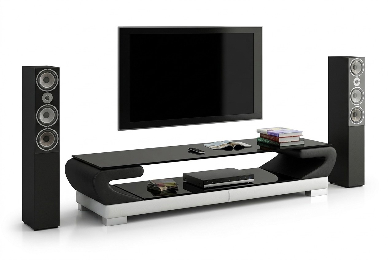 Fernseh Schrank Tisch Designer lowboard regal Sideboard rtv tv Leder Glas