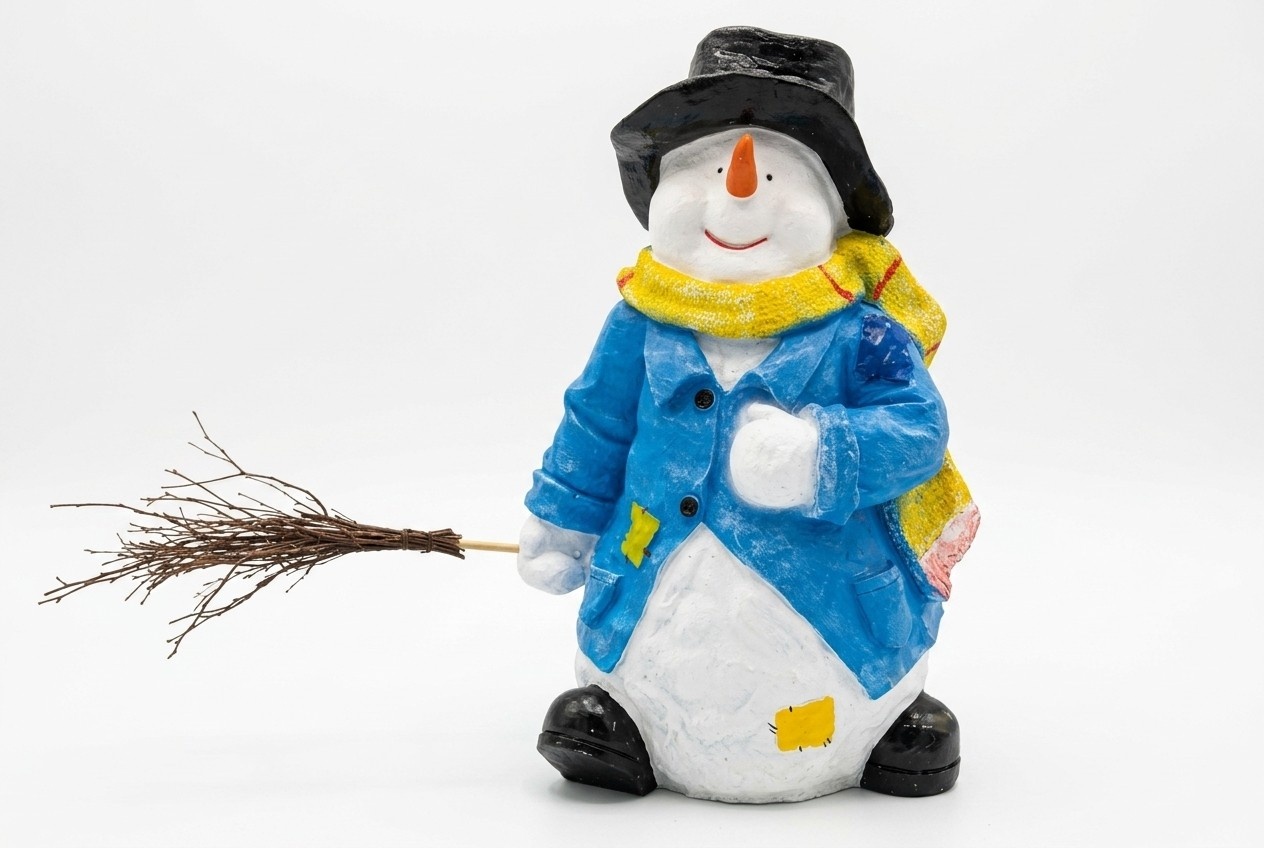 Figur Skulptur Figuren Steinfigur Statuen Dekoratation Schneemann
