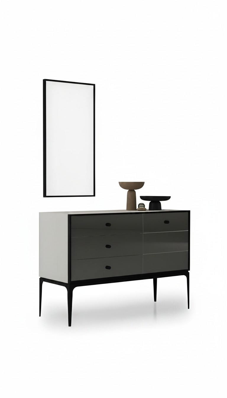 Funktional Weiß Schminktisch Elegant Schlafzimmer Möbel Kommode Neu