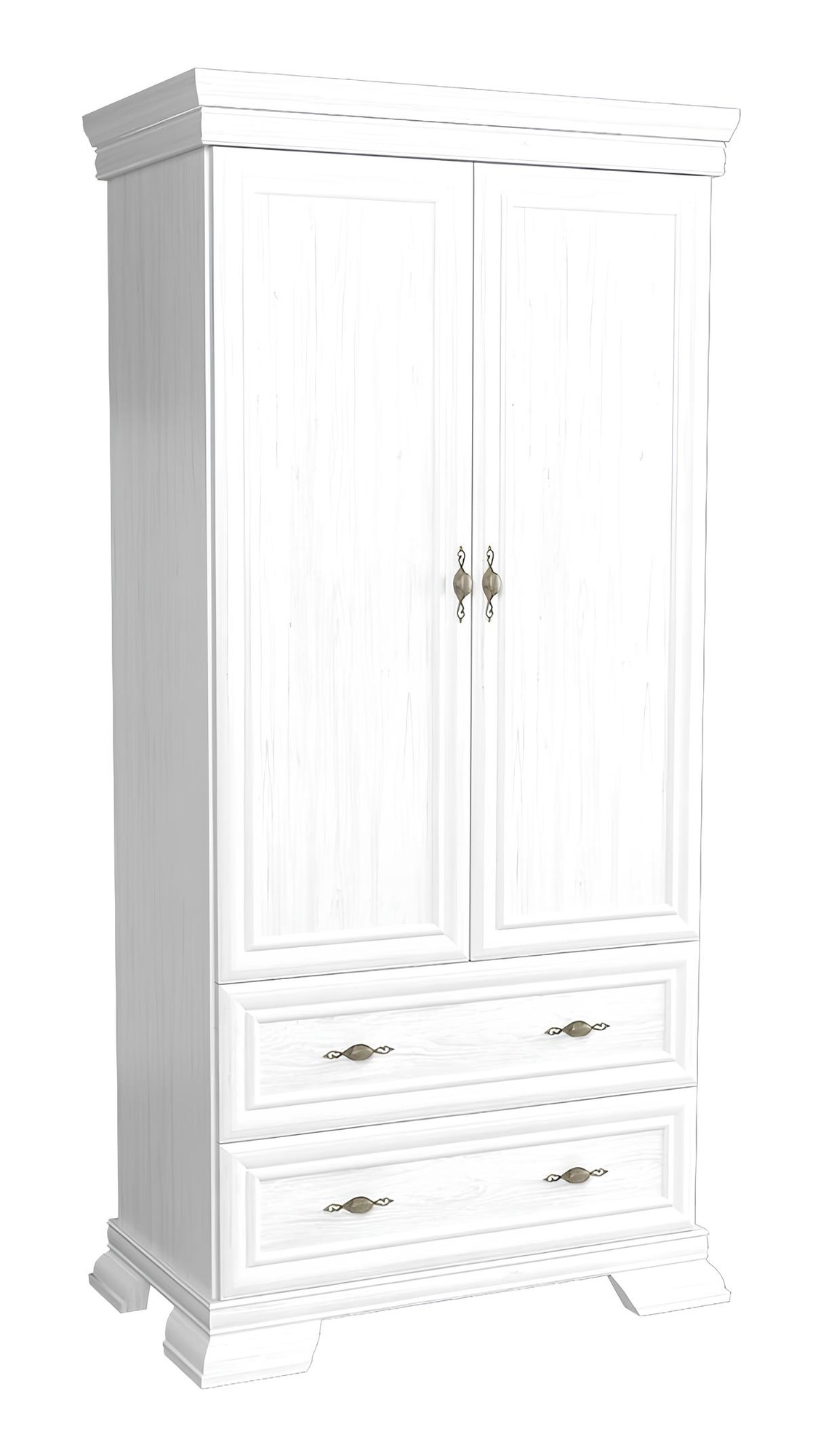 Garderobenschrank Kleiderschrank Schlafzimmerschrank Holzschrank Weiß