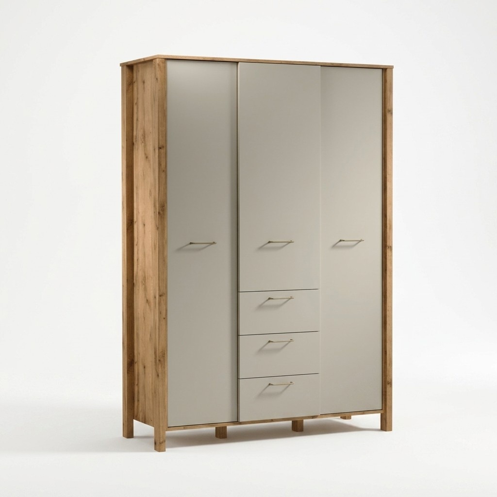 Garderobenschrank Kleiderschrank Kleiderstangen Ablageflächen Schubladen