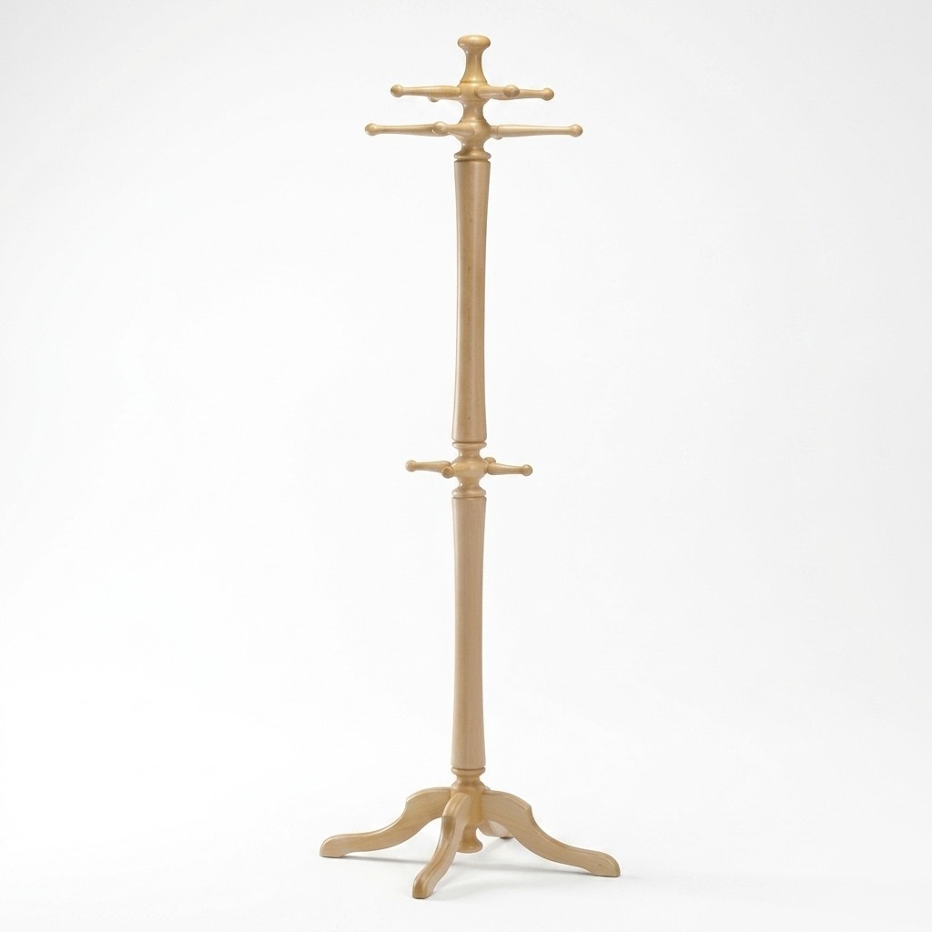 Garderobenständer Holz Kleiderständer Garderobe Aufhänger 186cm Modern Ständer