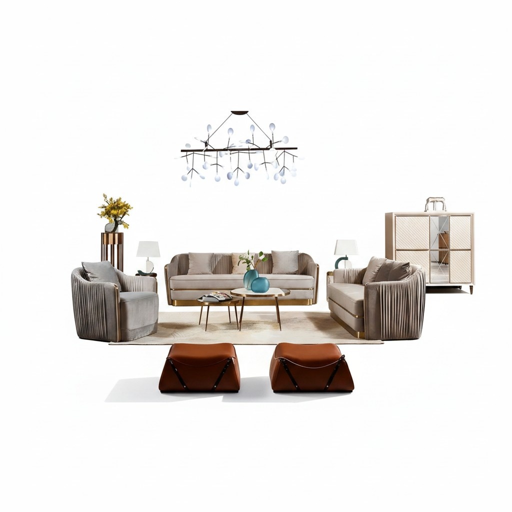 Garnitur Couch Polster Textil Sofa Couchen Polster Sitz Garnituren 321