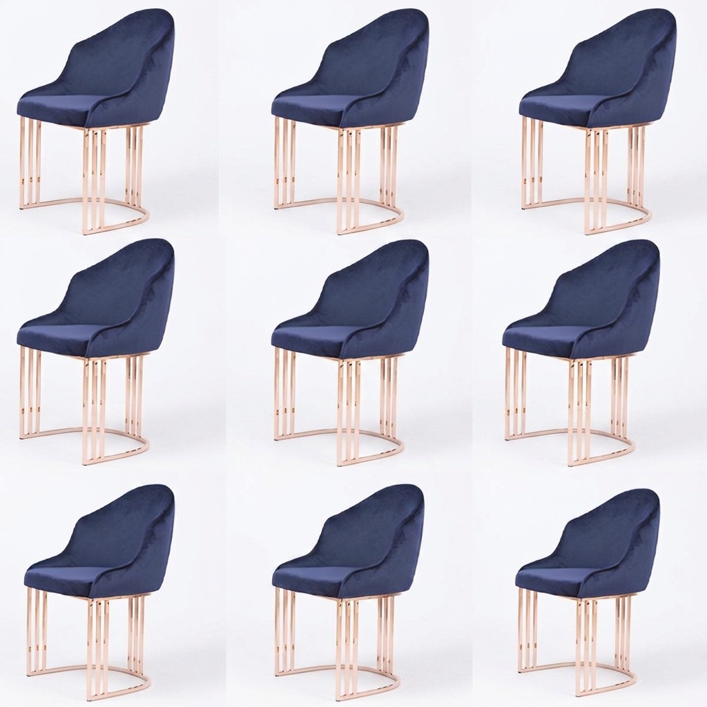 Garnitur Sessel Lounge Küche 8x Design Polster Sitz Stühle Stuhl Set