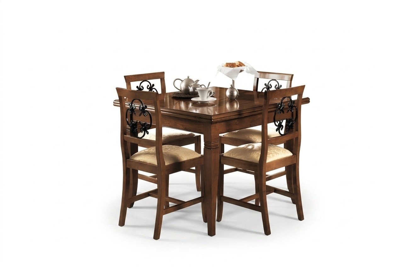 Garnitur Tisch Essgruppe 5 tlg. Tische Neu Garnitur Esstisch 4 x Stuhl Set