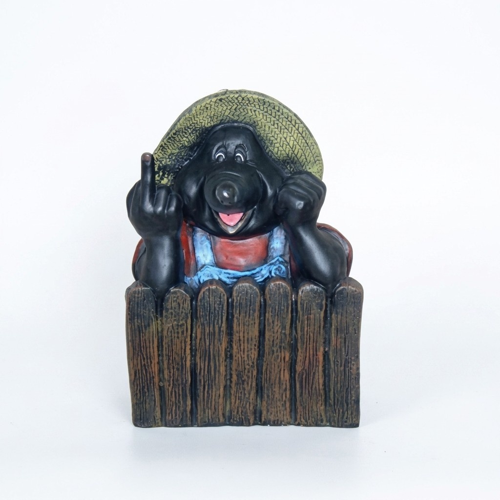 Maulwurf Figur Design auf einem Motorrad Skulptur Dekoration Neuheit