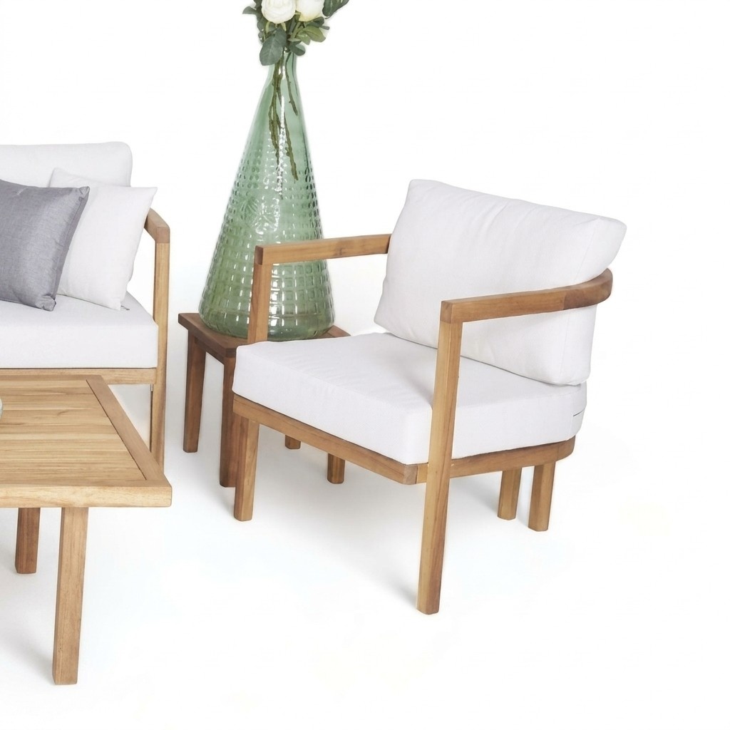 Gartensessel Polster Relaxsessel Balkon Terrasse Outdoor Lounge Stuhl Sessel