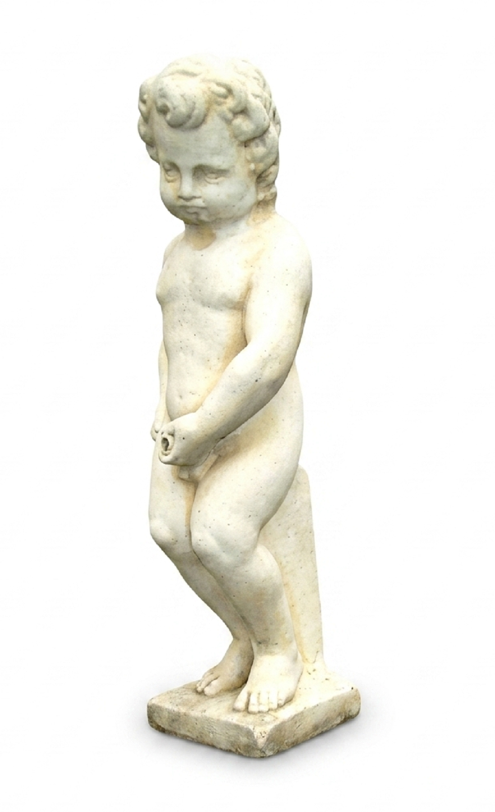 Wasserspieler Brunnen Figur Steinfigur für Garten Deko Teich Wasserspucker 6017