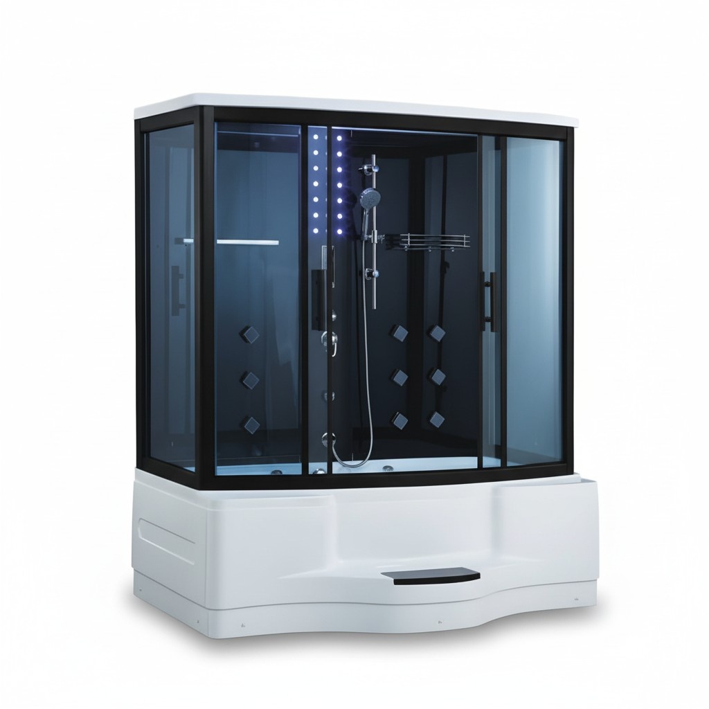 Glaskabine Design-Dusche Komfortdusche Duschkabine Wärmekabine 180x90 cm