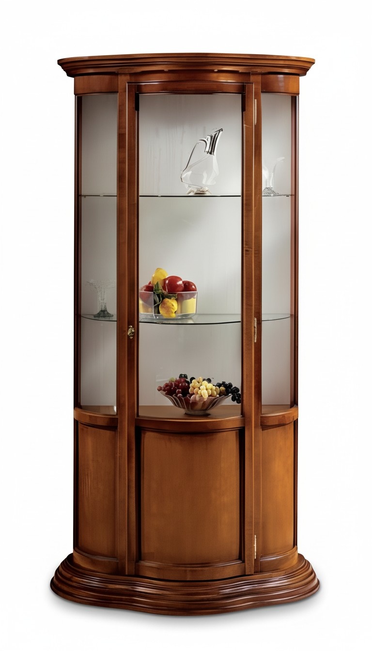 Glasschränke Luxus Sideboard Schränke Braun Vitrine Italienische Möbel