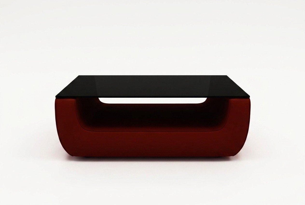 Glastisch Design Tische Moderner Couch Sofa Wohnzimmer Leder Beistell