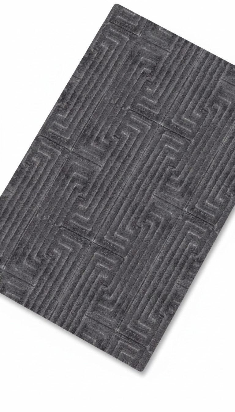 Graphit Teppich Geometrisches Raute Design Kurzflor Wohnzimmer Flur Teppiche