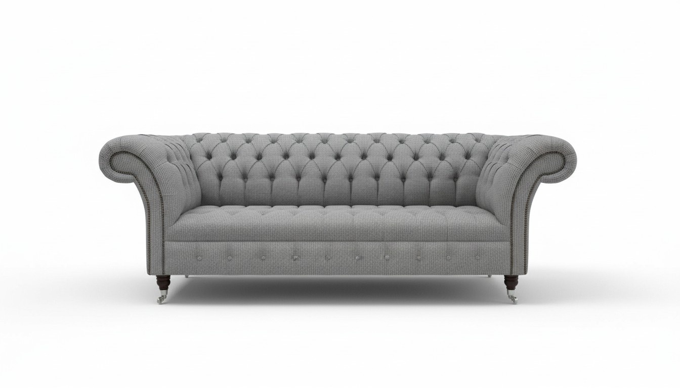 Graue Designer Sofa Couch Polster XXL 3 Sitzer Big Sofas Couchen