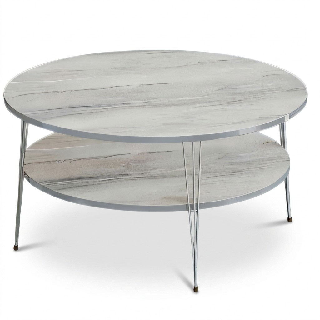 Grauer Holz Couchtisch modern eleganter Wohnzimmertisch