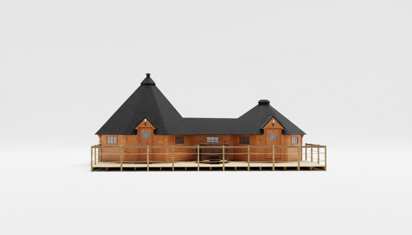 Grill Grillkota Hütte Grillhütte Haus Finnische Grills Grillhaus 25 m²