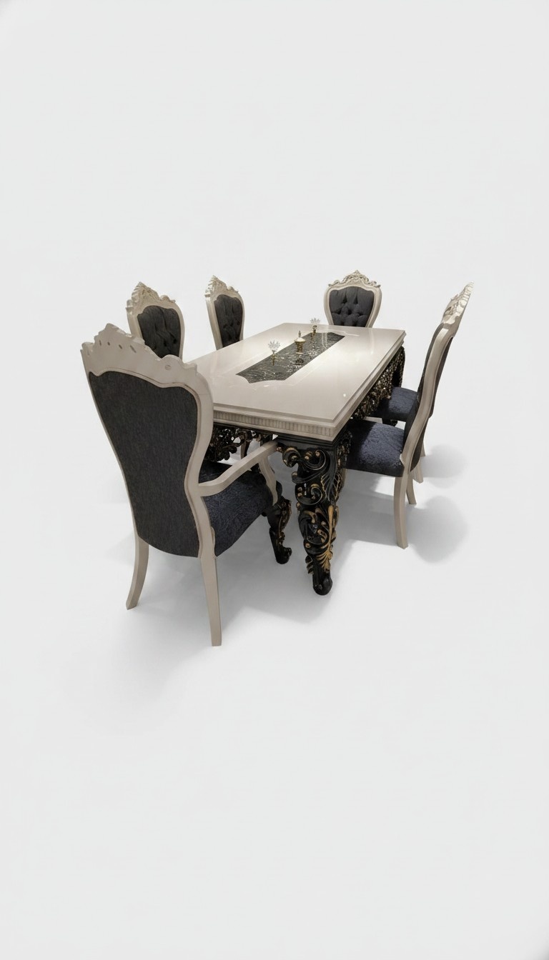 Großartiges Esszimmer Set Stilvoller Esstisch 4 Stühlen Elegant Set