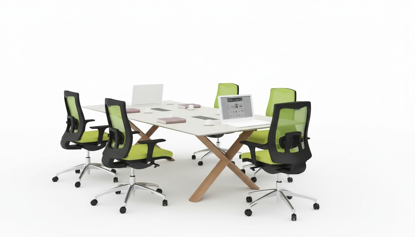 Großer Arbeitstisch Büromöbel Konferenztische Einrichtung Holzmöbel Modern