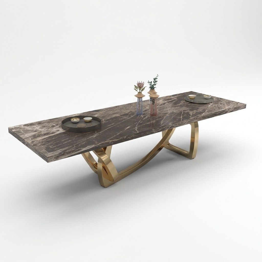 Großer Eleganter Esstisch Esszimmer Möbel Moderner Design Stilvoll Neu