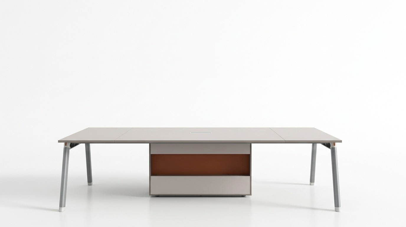 Großer Schreibtisch Büroeinrichtung Team Tisch Designer Büromöbel