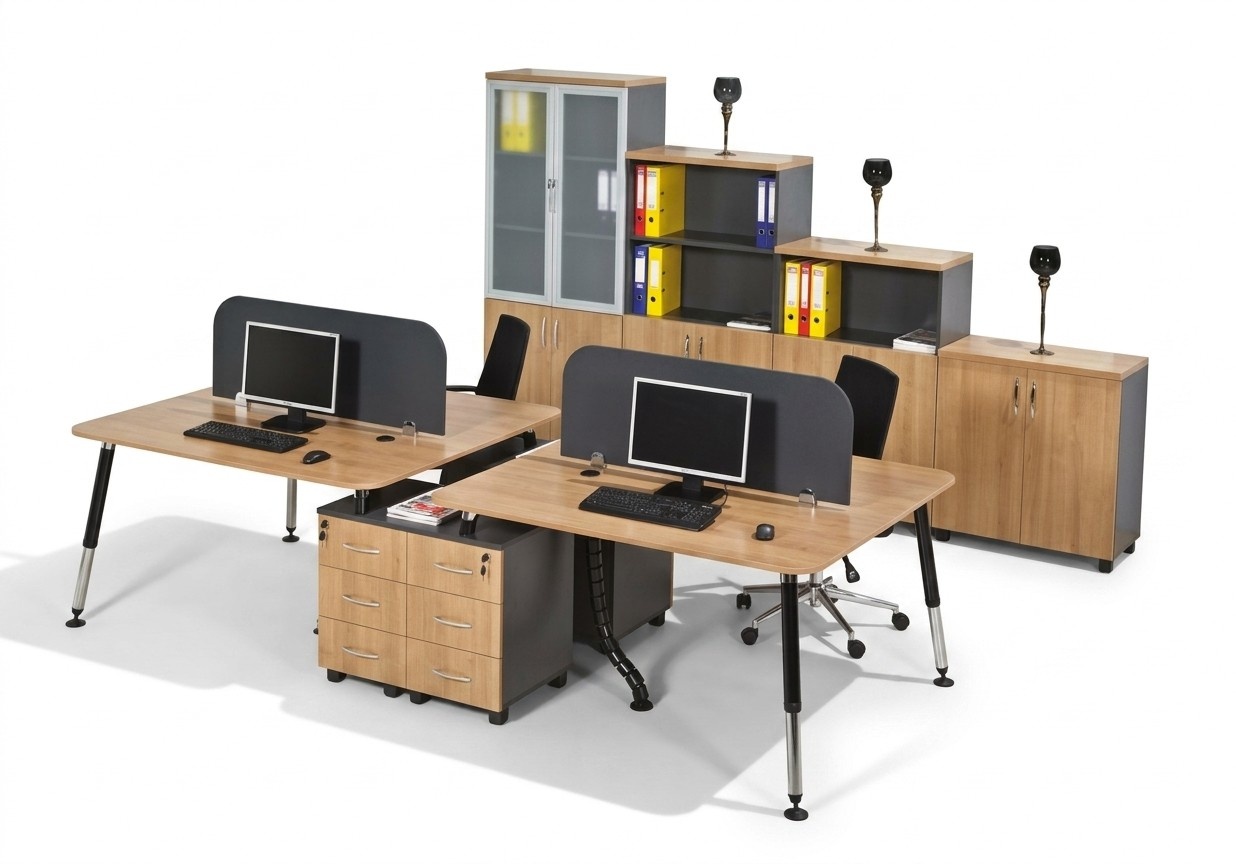 Großer Schreibtisch Luxus Büromöbel Chef Computerschreibtisch Design