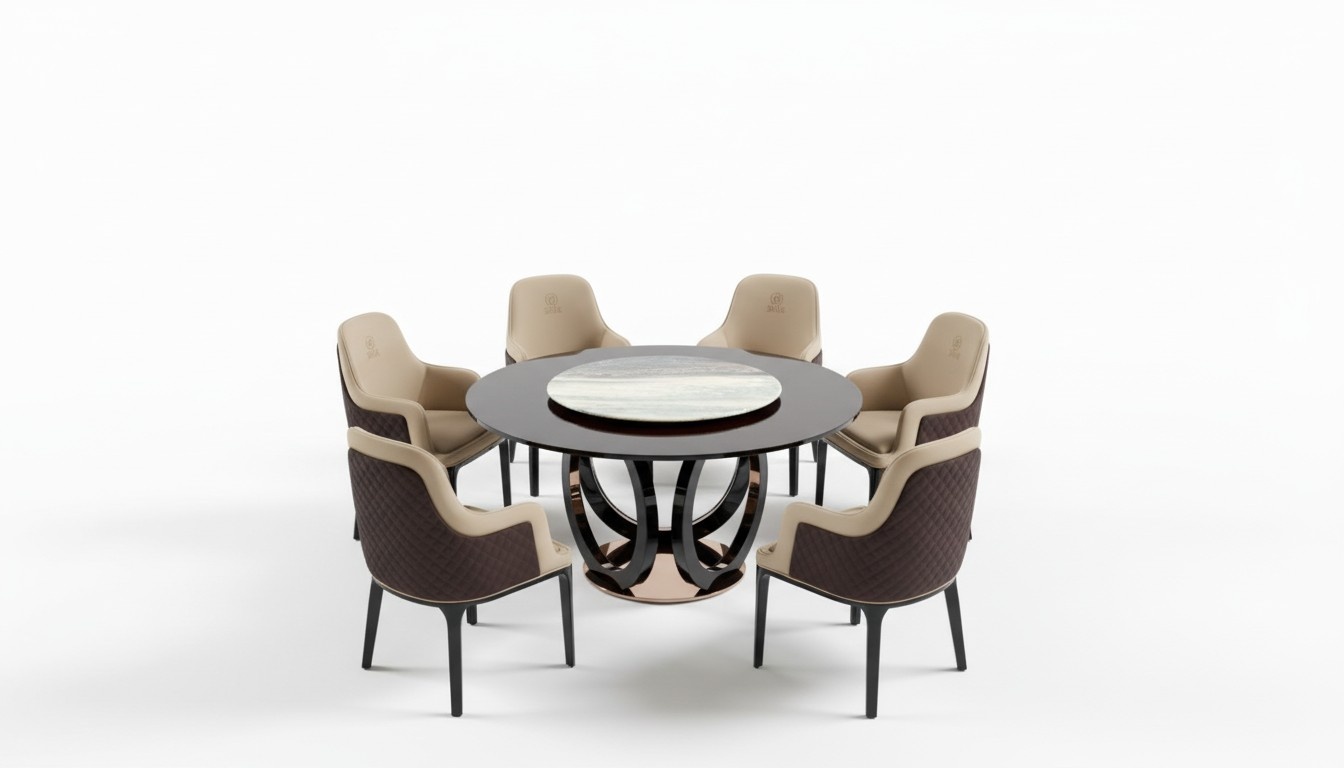 Gruppe Ess Tisch Sitz Wohn Zimmer Garnitur Tische Polster Holz Stuhl