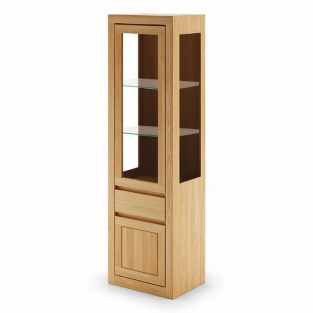 Handarbeit Holz Möbel Vitrine Vitrinenschrank Vitrinen Schrank Glasschrank Neu