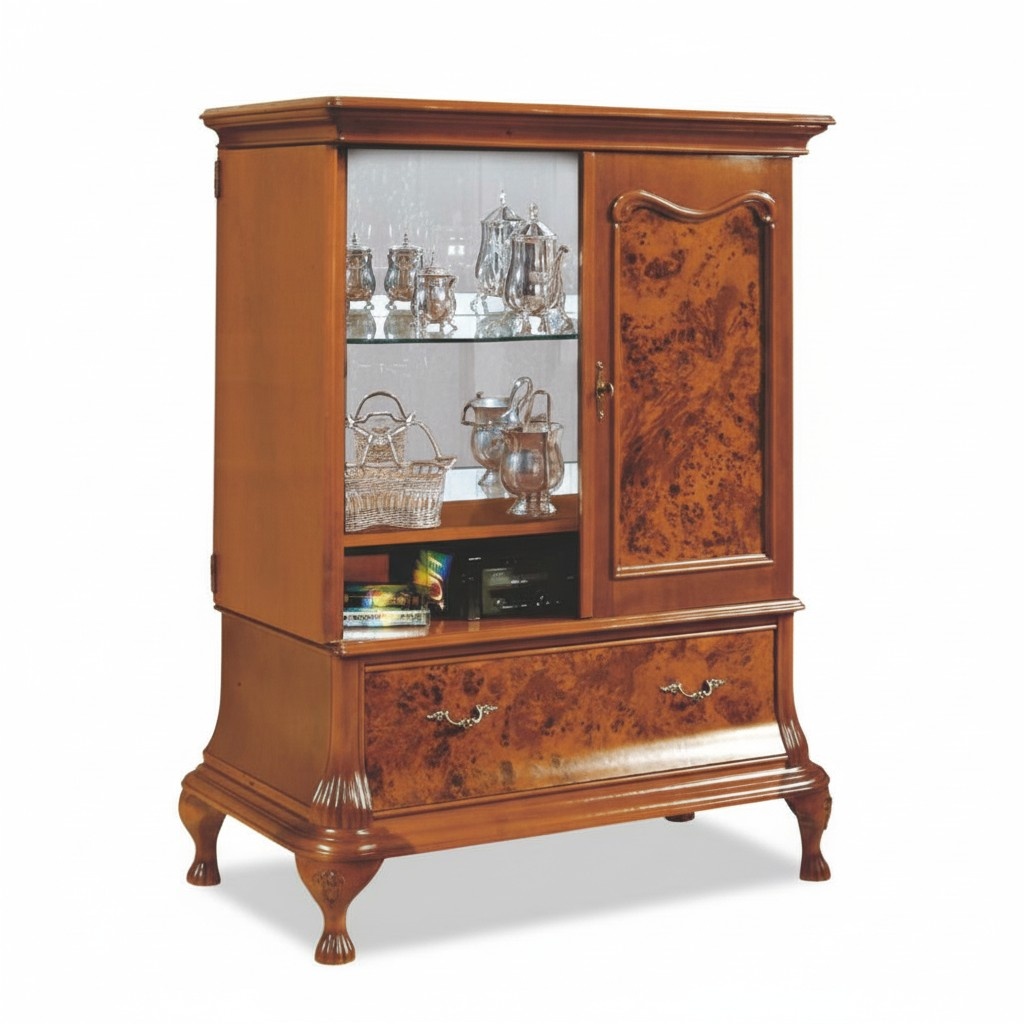 Hausbar Schrank Wohnzimmer Schränke Barschrank Vitrine Italienische Möbel Holz