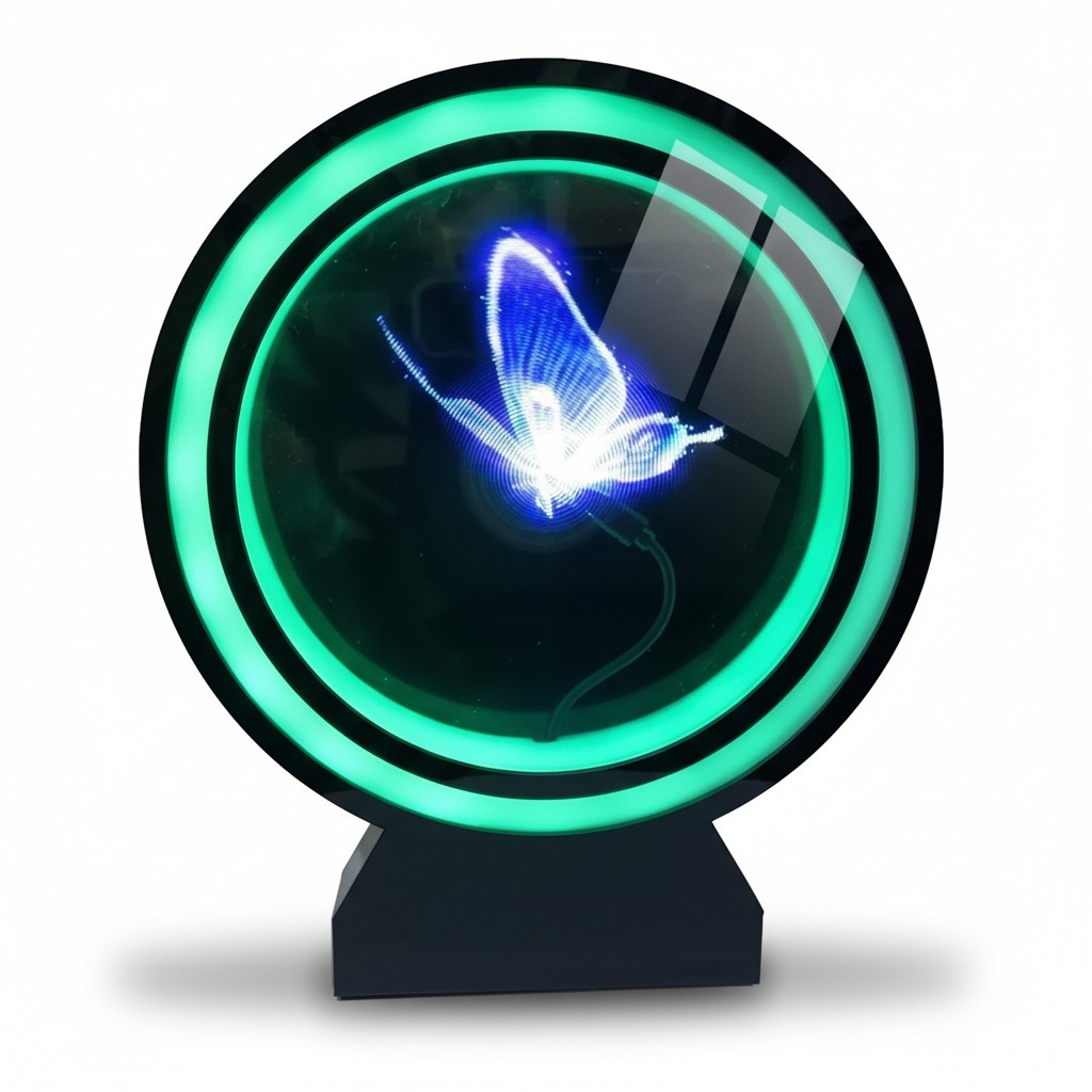 High Tech 3D LED Hologramm Fan Faszinierende 3D-Visualisierungen in der Luft