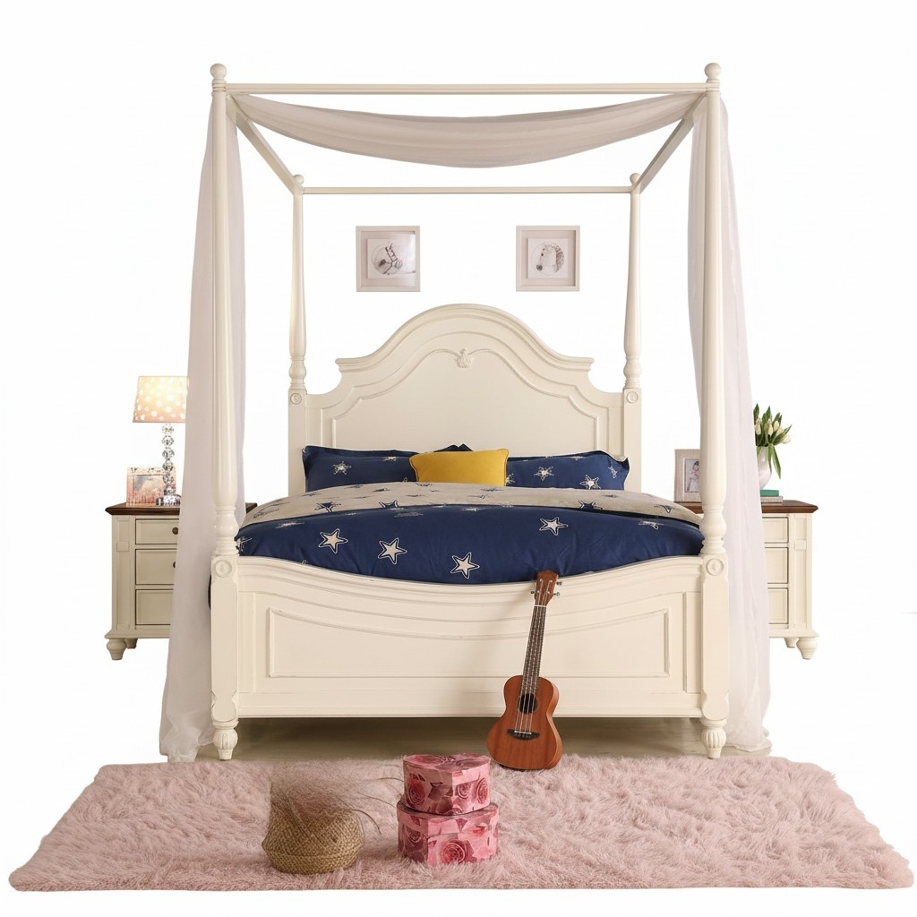 Luxus Himmelbett Echtes Holz Bett Design Betten Klassische Schlfzimmer