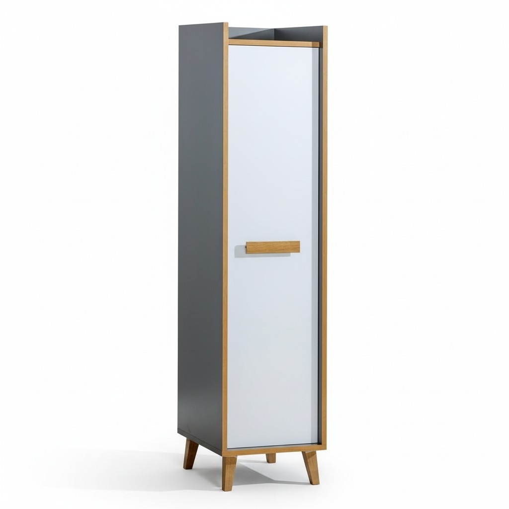 Hochschrank 1 türiger Mehrzweck Schrank Schubladen Wohnzimmer Regal