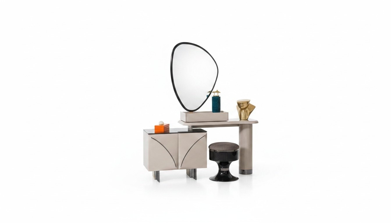 Hochwertig Schminktisch in Schlafzimmer Modern Elegante Schminktisch Holz Möbel