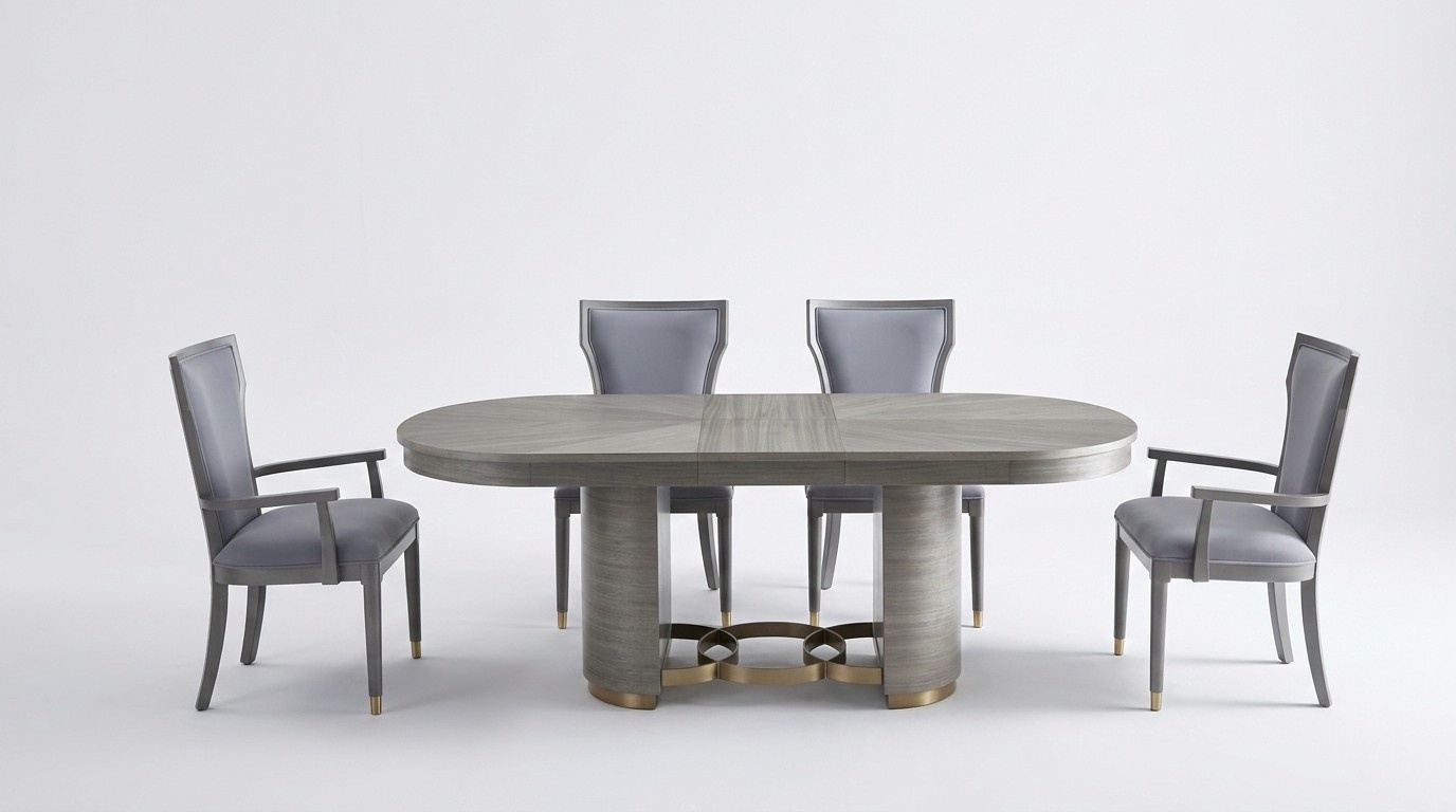 Hochwertige Esszimmer Möbel Hotel Stil Einrichtung komplettes Set Tisch