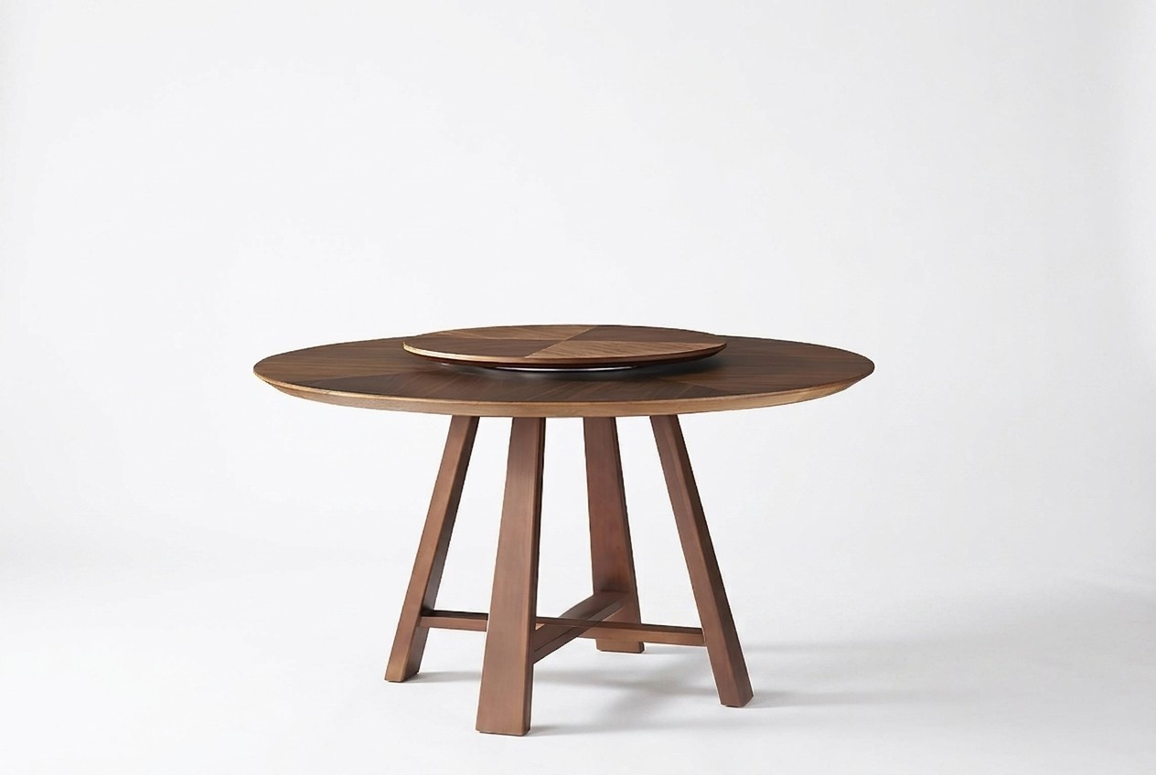 Hochwertiger Luxus Designer Holz Ess Tische Rund Tisch Italienische Möbel