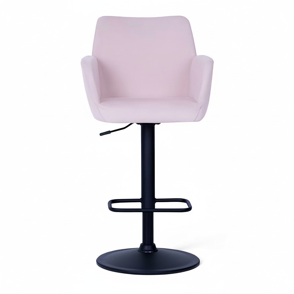 Hocker Bar Rosa Stilvoll Barhocker Stuhl Designer Metall Esszimmerstuhl Neu