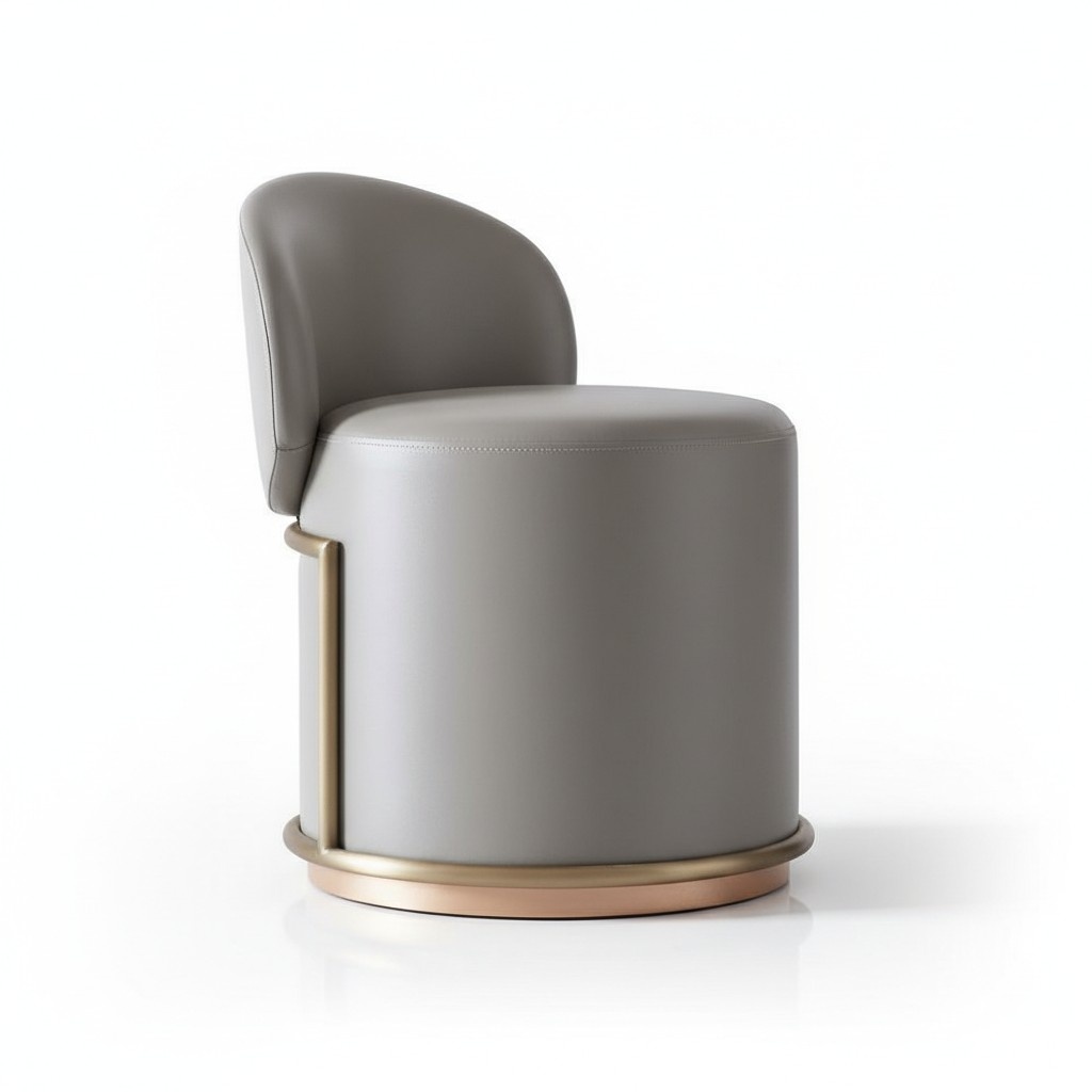 Hocker Design Polster Fußhocker Ottomane Sitz Leder Chaise Lounge Pufa