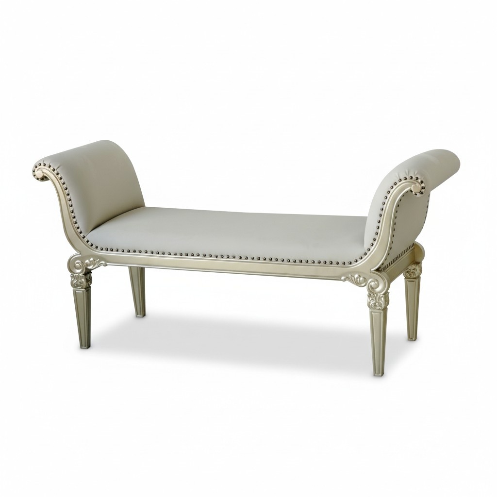 Hocker Polsterbank Sitzbank Bank Sitzbank Sitzmöbel Lederbank Holzbank Möbel Neu