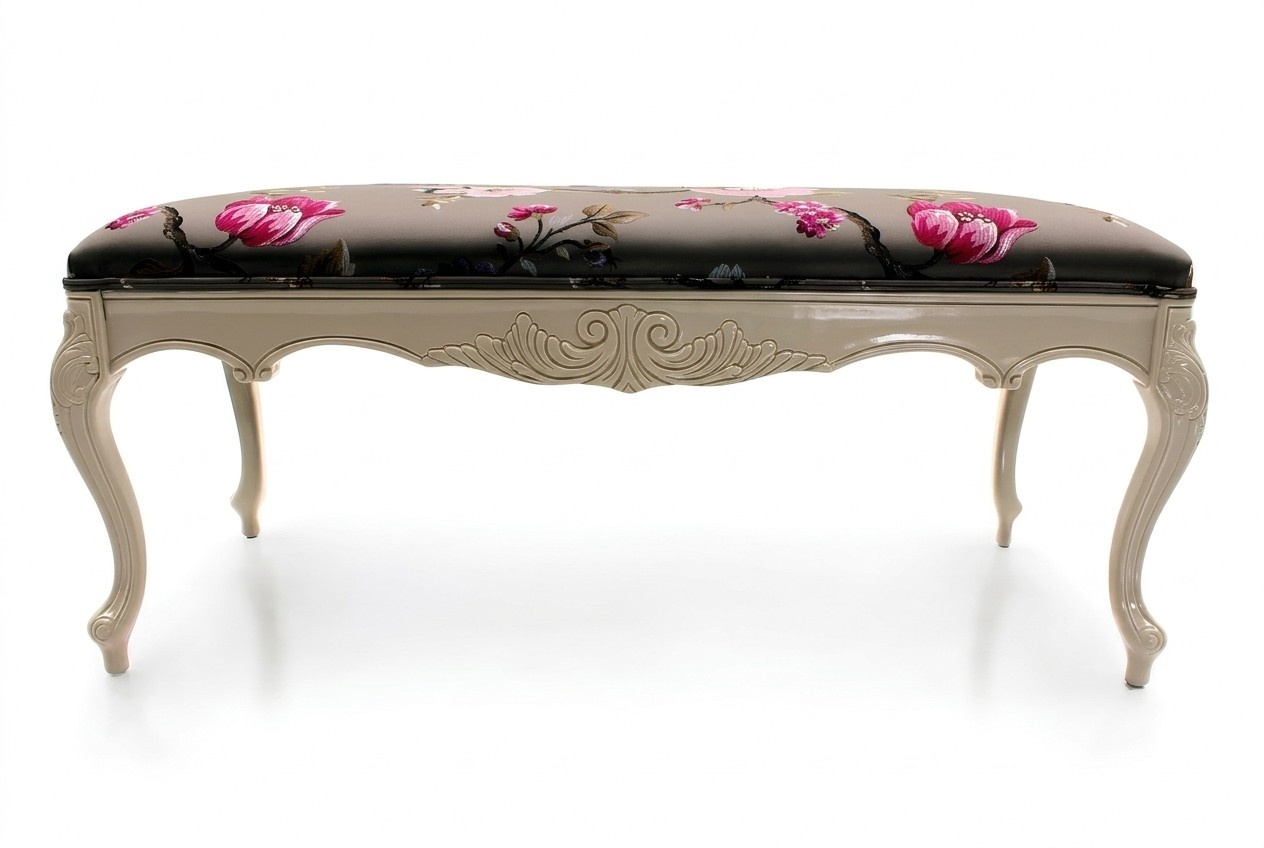 Hocker Sofa Pouf Polster Beistellhocker Fußhocker Ottomane Sitz Bank Artdéco Neu