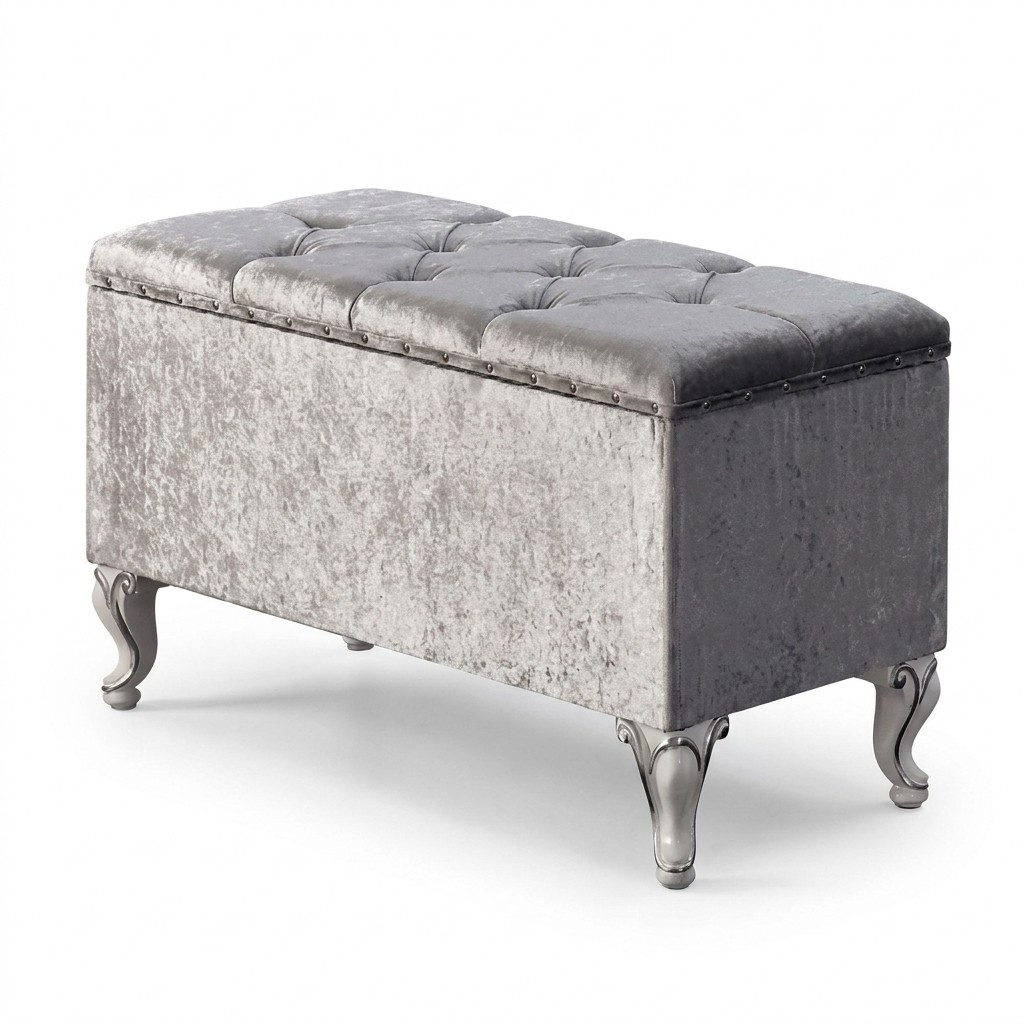 Hocker Sofa Pouf Polster Beistellhocker Fußhocker Ottomane Sitz Bank Artdéco