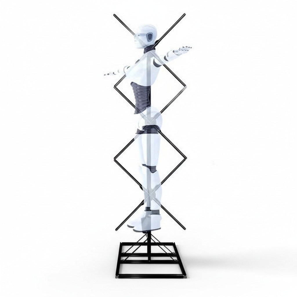 Hologramm Werbeständer 3D-Werbung Werbefigur Moderator Host Holographic