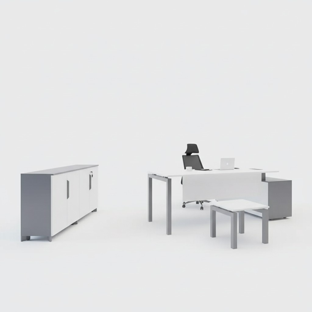 Holz Büromöbel Schreibtisch Sideboard Couchtisch Büroeinrichtung Modern