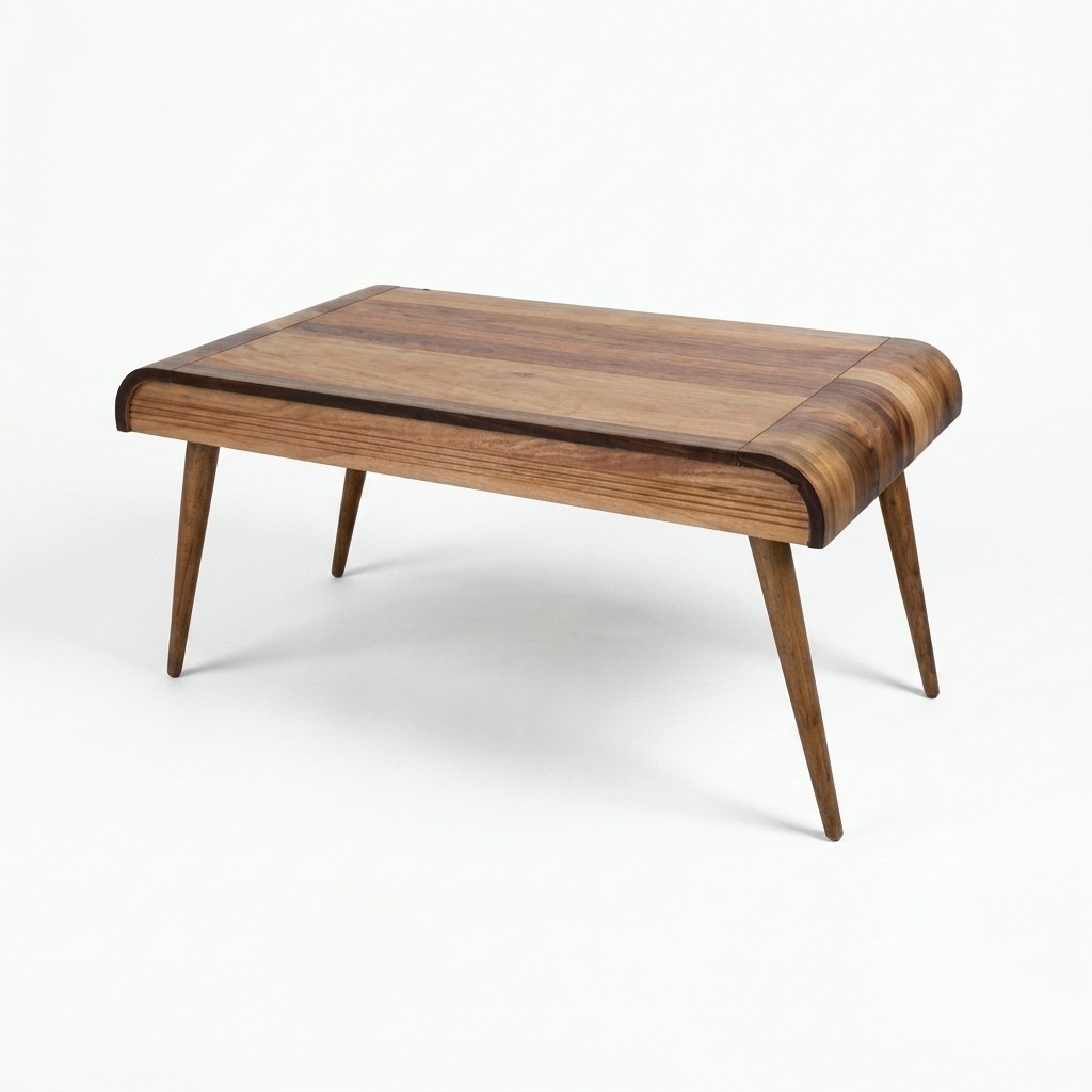 Couchtisch aus Holz Holzbeine Wohnzimmer Original Design Modell Neu