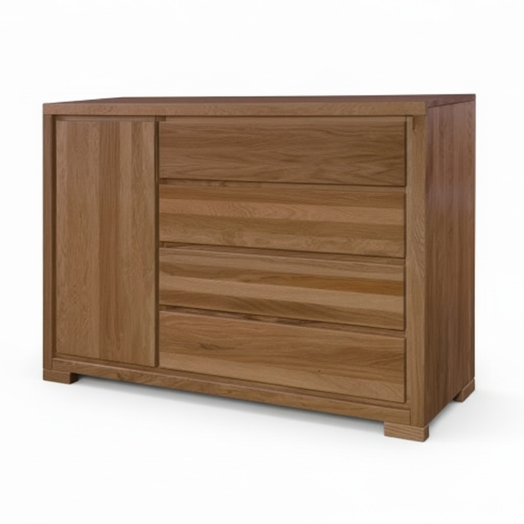 Holz Design Kommoden Kommode Schrank Hochschrank Anrichte Schubladen Sideboard
