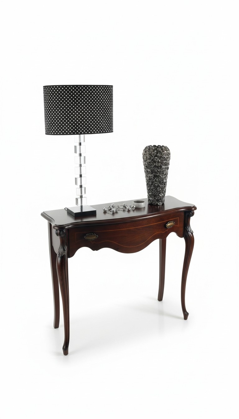 Holz Italienische Möbel Konsolentisch Braun Möbel Stil Barock Design Möbel Neu