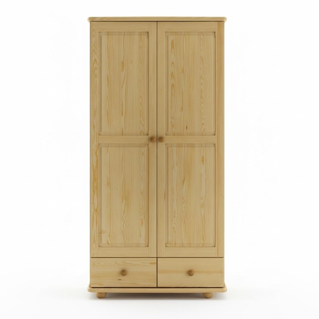 Holz Kleiderschrank Schrank Garderobe Schlafzimmer Vollholz Möbel Holz Schränke