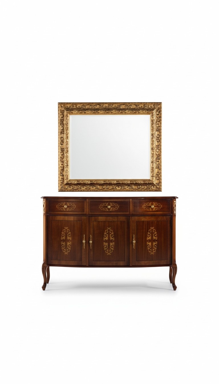 Designer Holz Luxus Italienische Möbel 2tlg Set Möbel Stil Barock Kommode