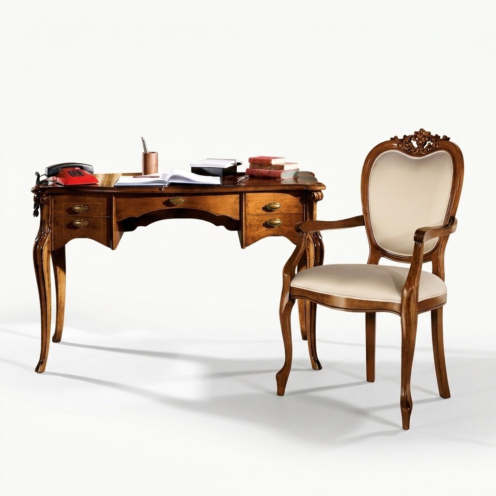 Holz Möbel Luxus Italienische Klassisches Schreibtisch Büromöbel Design