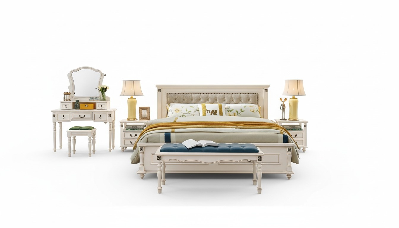 Holzbett Bett Design Luxus Doppel Hotel Betten Schlafzimmer 180x200 cm